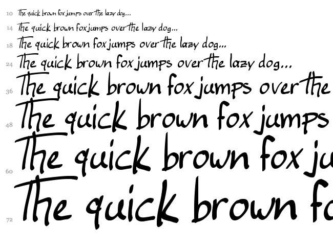 Ellianarelle's Path font waterfall